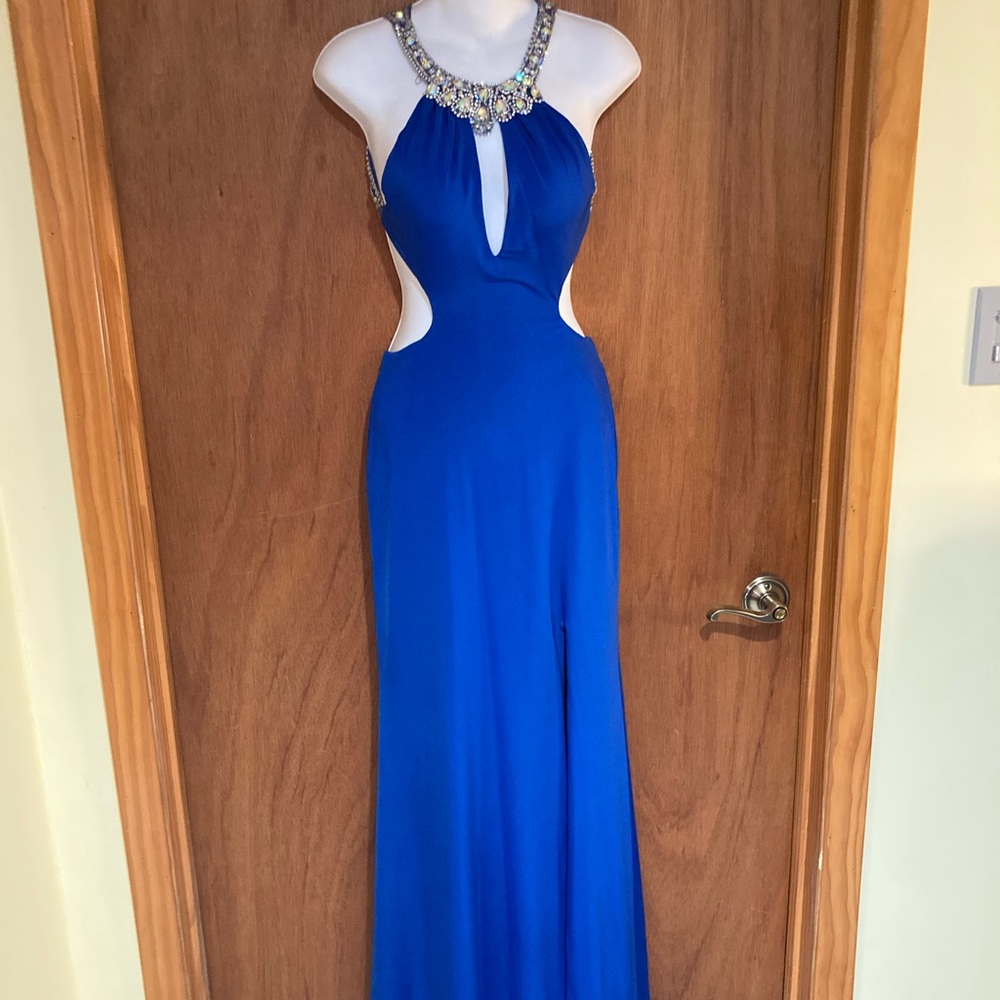 Royal Blue fitted gown